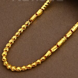 916 Plain Gold Choco Mens Chain-MCH 17