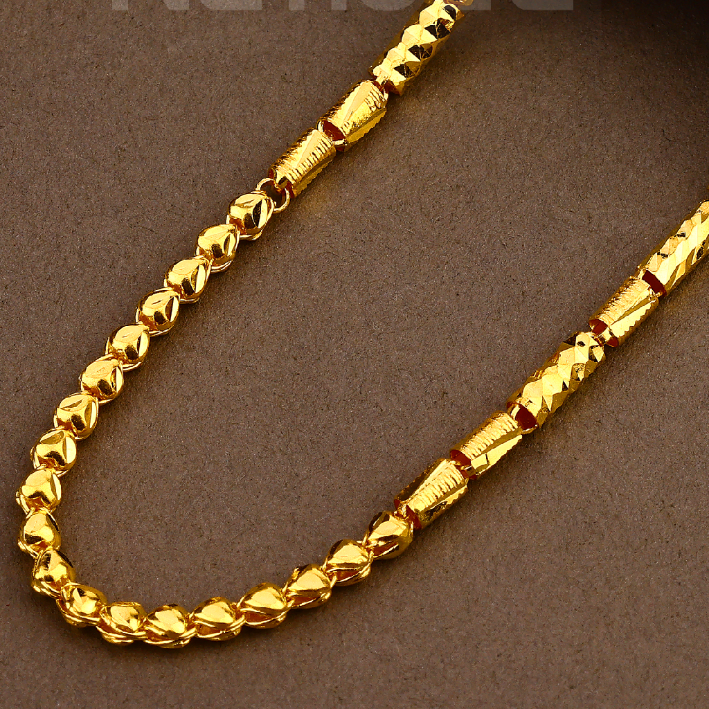 916 Plain Gold Choco Mens Chain-MCH 17 - Image 2