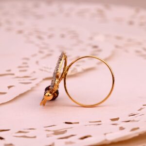 750 Rose Gold Hallmark Ladies Ring RLR879
