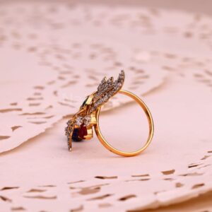 750 Rose Gold Hallmark Delicate Ladies Ring RLR878