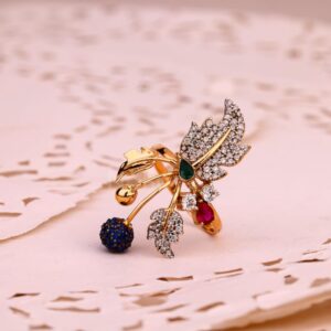 750 Rose Gold Hallmark Delicate Ladies Ring RLR878