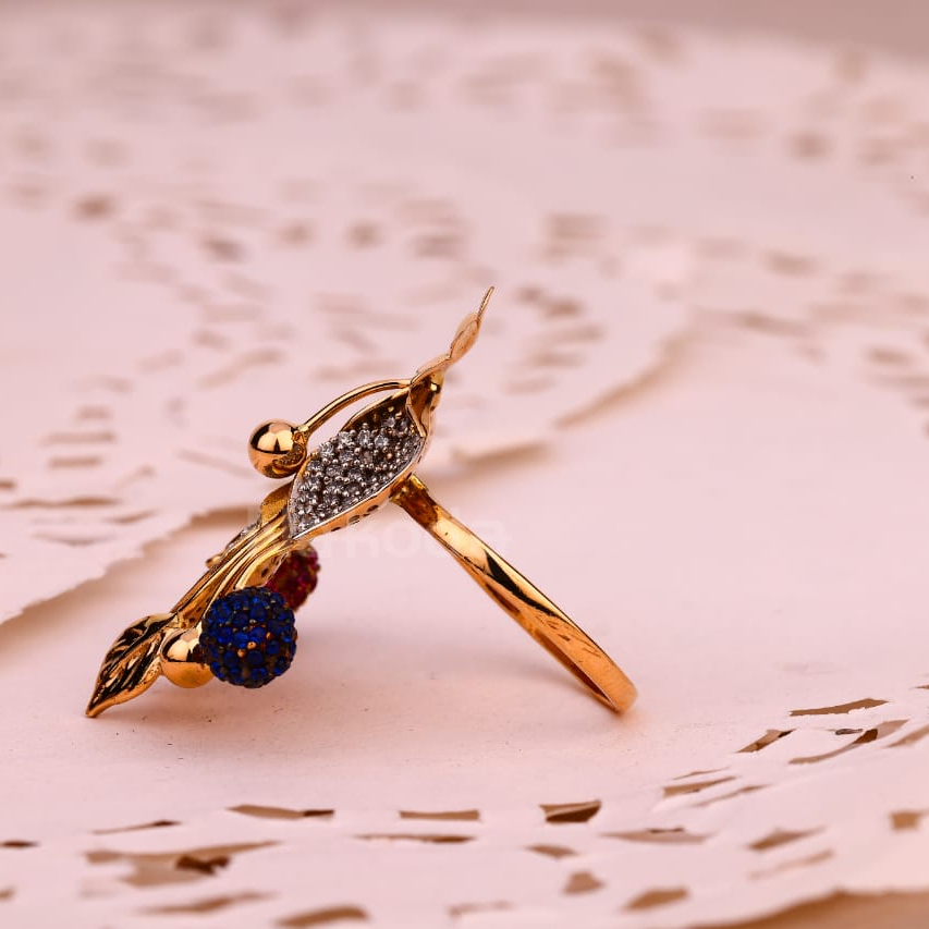 750 Rose Gold Ladies Exclusive Ring RLR884 - Image 2