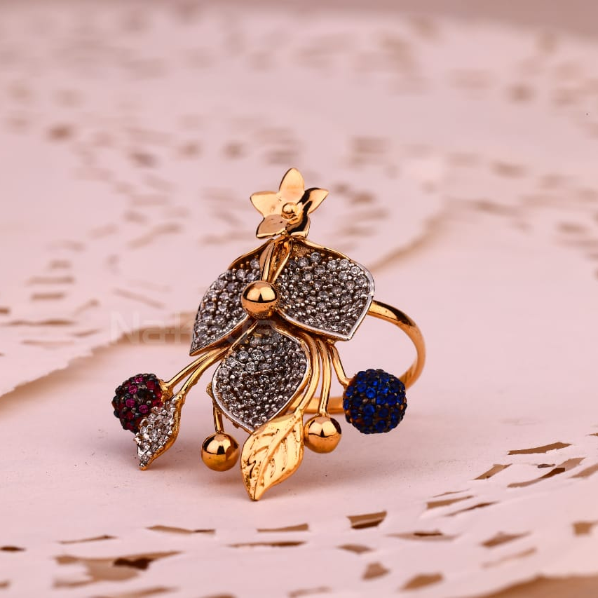 750 Rose Gold Ladies Exclusive Ring RLR884