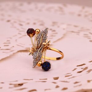 750 Rose Gold Ladies Fancy Ring RLR882