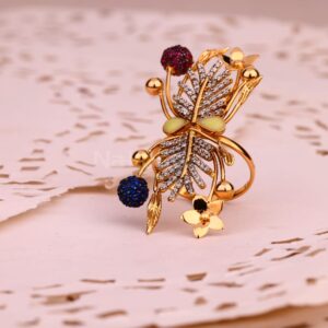 750 Rose Gold Classic Ladies Ring RLR881