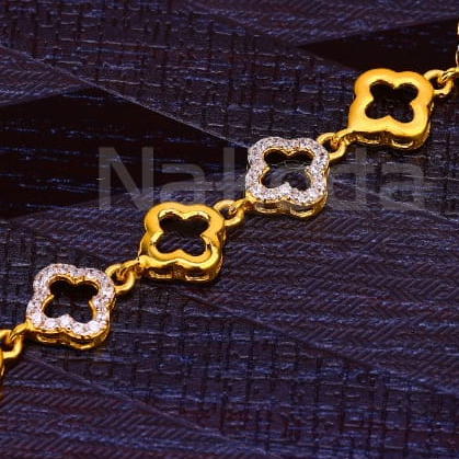 916 Gold Hallmark Ladies Bracelet LB479 - Image 2