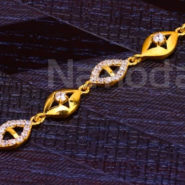 916 Gold Ladies Bracelet LB489 - Image 2