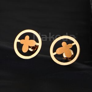 750 Rose Gold Gorgeous Ladies CZ Earring RE263