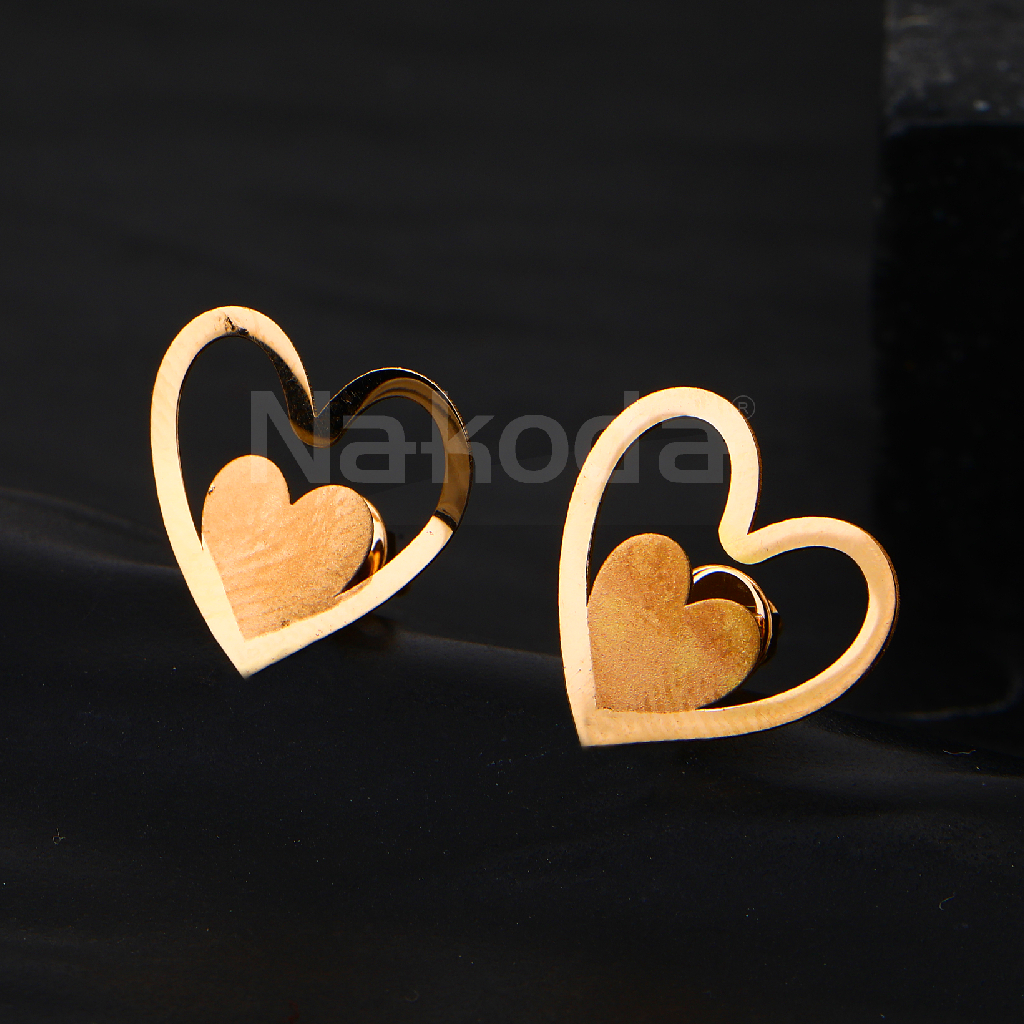 750 Rose Gold Fancy Ladies CZ Earring RE264