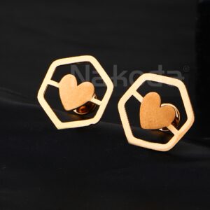 750 rose gold exclusive ladies cz earring re265