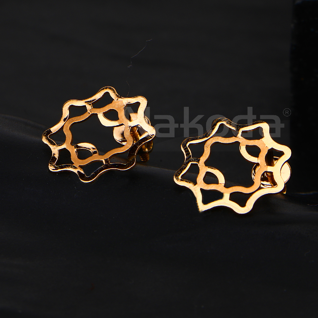 18CT Rose Gold Women's Stylish Hallmark Earring RE270