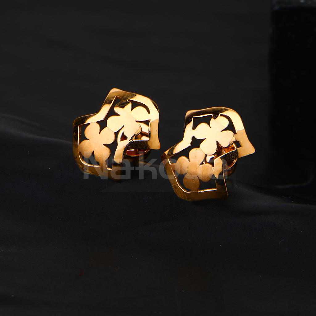 18CT Rose Gold Women's Fancy Hallmark Earring RE272