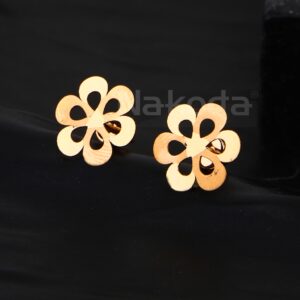18CT Rose Gold Women's Classic Hallmark Earring RE276