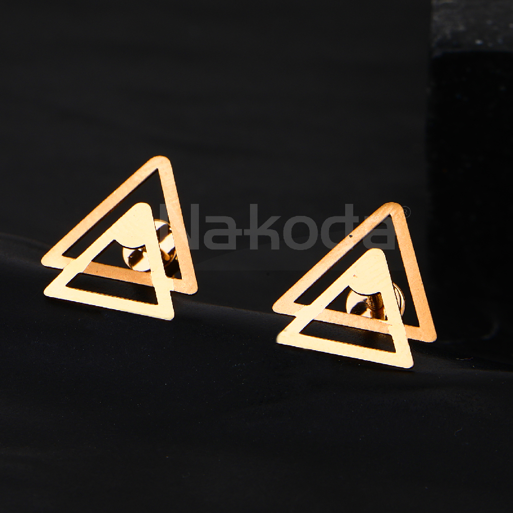 18CT Rose Gold Fancy CZ Ladies Earring RE280