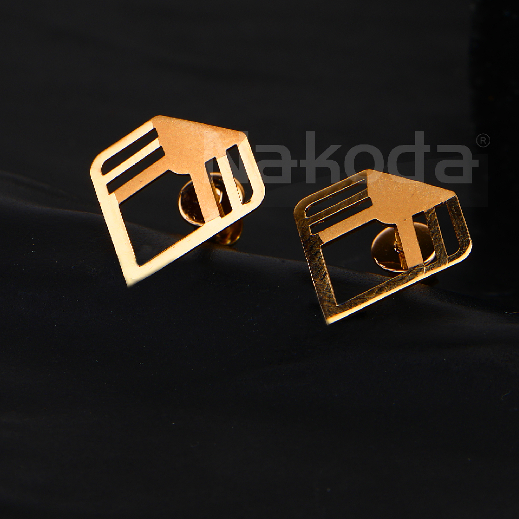 18CT Rose Gold Delicate CZ Ladies Earring RE281