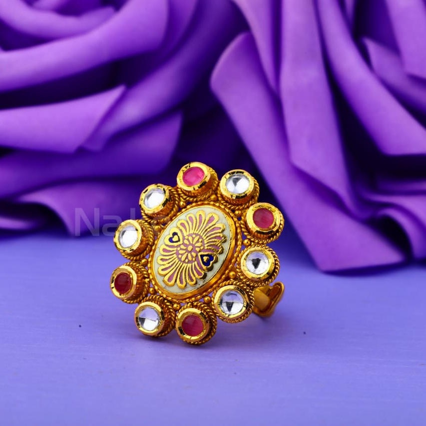 22KT Gold Hallmark Fancy Ladies Antique Ring LAR322
