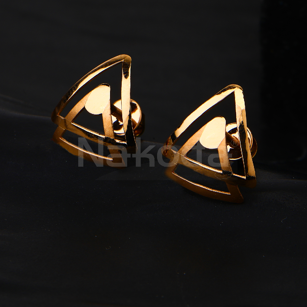 18CT Rose Gold CZ Hallmark Stylish  Women's Earring RE286