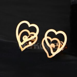 18CT Rose Gold CZ Hallmark Gorgeous  Women's Earring RE287