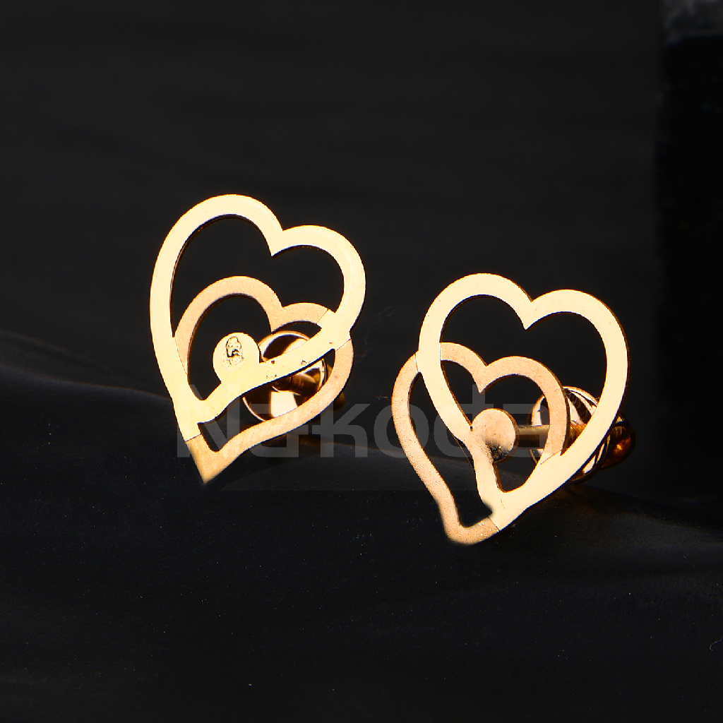 18CT Rose Gold CZ Hallmark Gorgeous  Women's Earring RE287