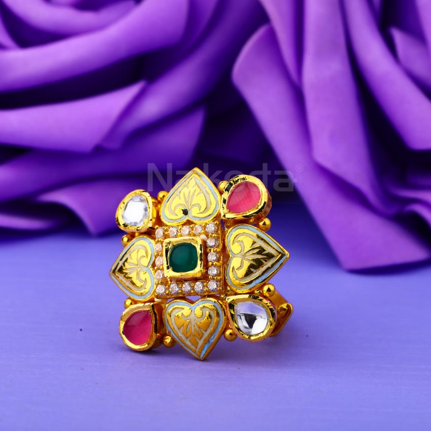 916 Gold CZ Antique Ladies Delicate Ring LAR298