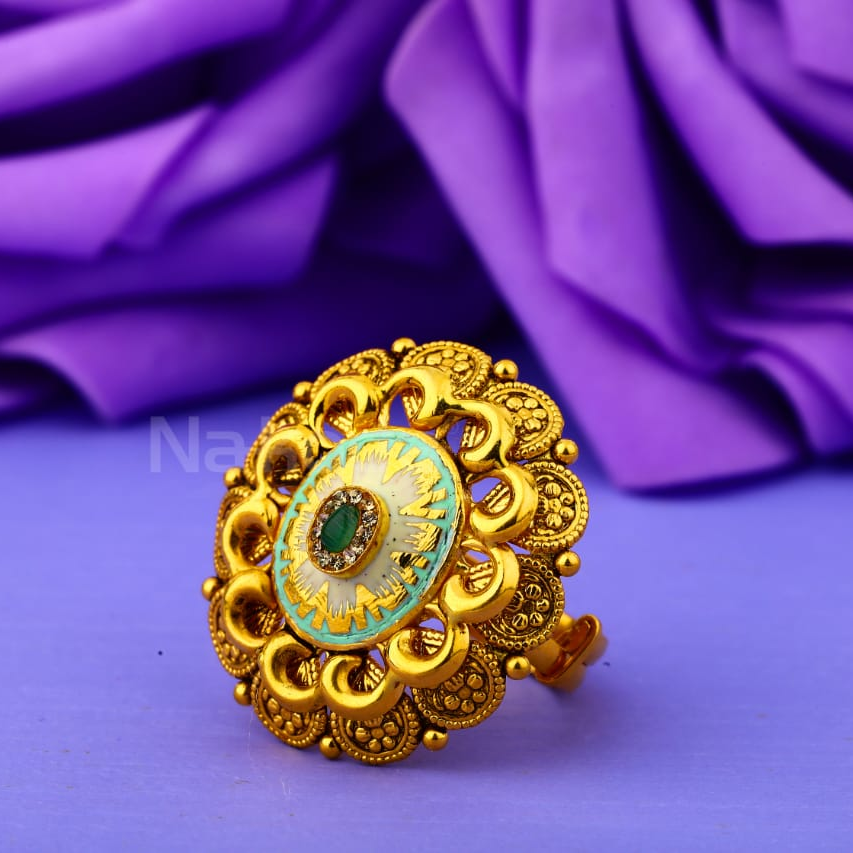 916 Gold Hallmark Antique Gorgeous Ladies Ring LAR278