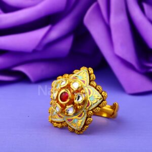 916 Gold Hallmark Antique Ladies Exclusive Ring LAR280