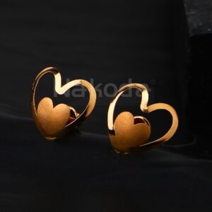 750 Rose Gold Women' CZ Earring RE243