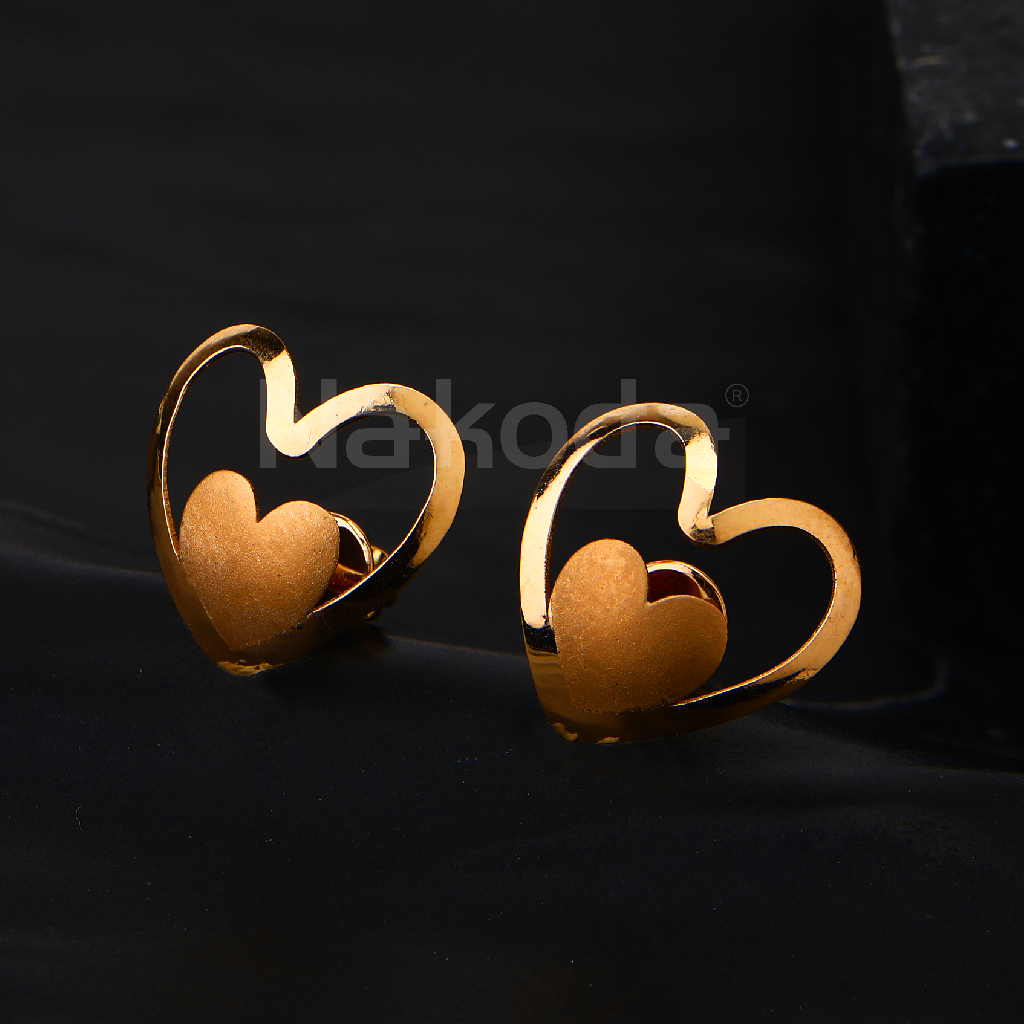 750 Rose Gold Women' CZ Earring RE243