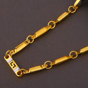 916 Gold Hallmark Mens Choco Chain MCH802