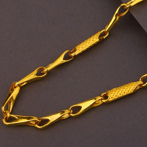 916 Gold Mens Stylish Choco Chain MCH801 - Image 2