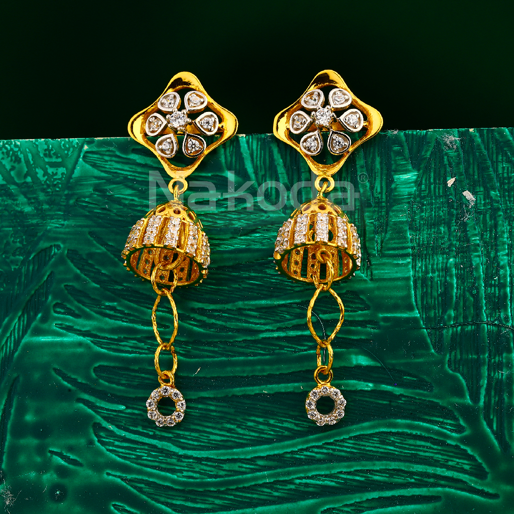 22CT Gold Ladies Classic Jhummar Earring LJE426