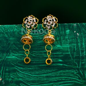 22CT Gold CZ Women's Gorgeous Jhummar Earring LJE423