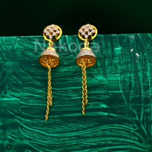 22CT Gold CZ Women's Fancy Jhummar Earring LJE422