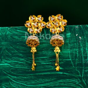 22CT Gold CZ Women's Jhummar Earring LJE417