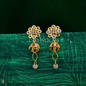 22CT Gold Ladies Delicate Jhummar Earring LJE411