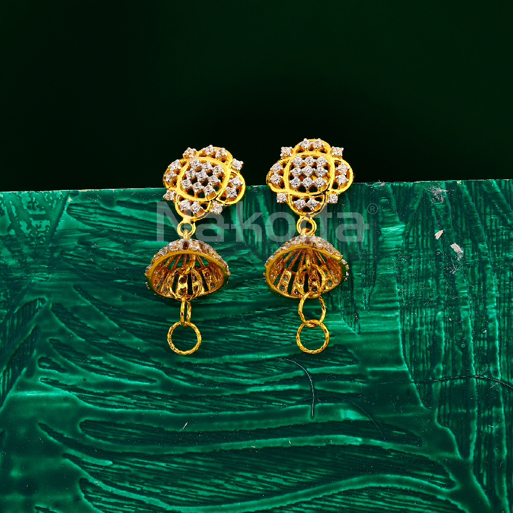 22KT Gold Women's Hallmark Stylish Jhummar Earring LJE407