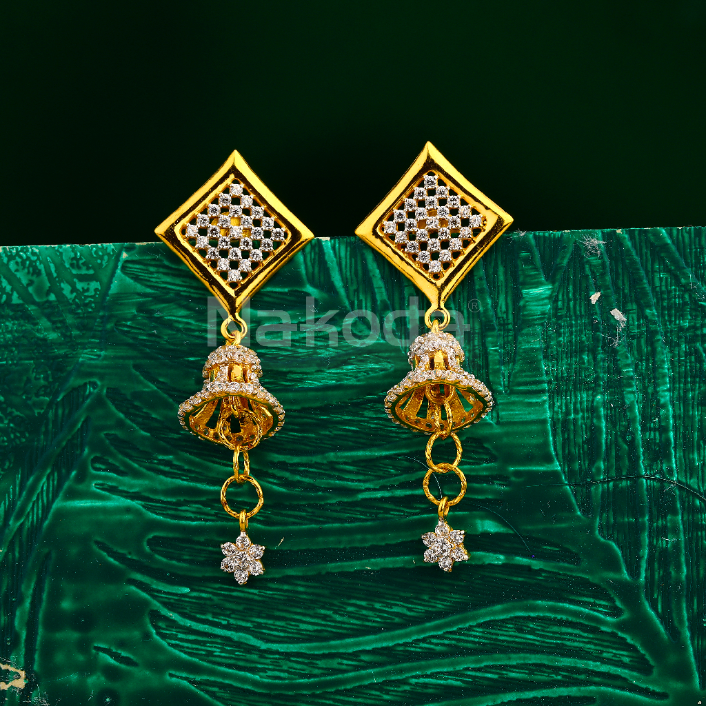 22KT Gold Ladies Classic Jhummar Earring LJE393