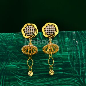 916 Gold Women's Hallmark Stylish Jhummar Earring LJE391