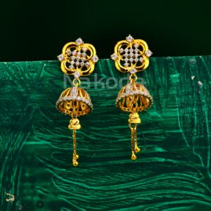 916 Gold Women's Hallmark Fancy Jhummar Earring LJE389