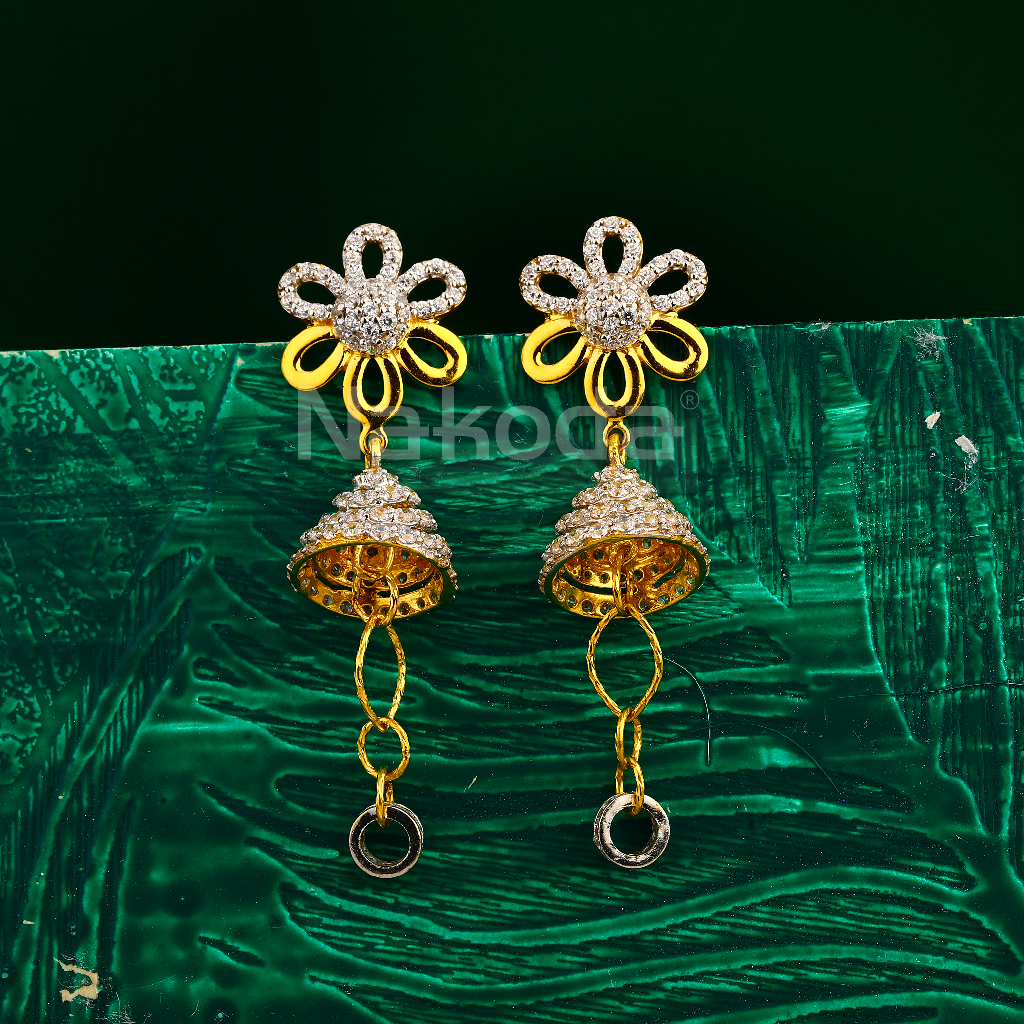 916 Gold Women's Hallmark Exclusive Jhummar Earring LJE388