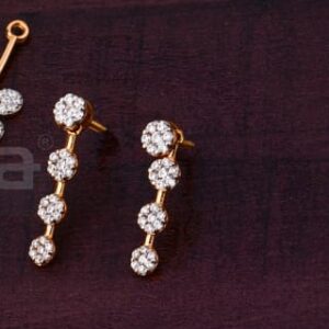 750 Rose Gold CZ Ladies Fancy Necklace Set RN393