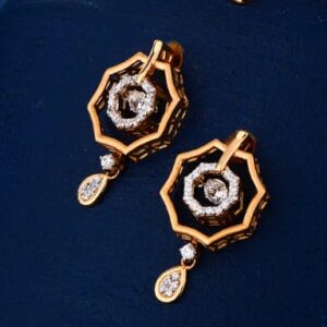 750 Rose Gold CZ Ladies Necklace Set RN398