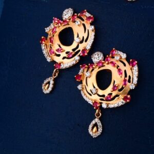 750 Rose Gold Hallmark Ladies Stylish Necklace set RN399