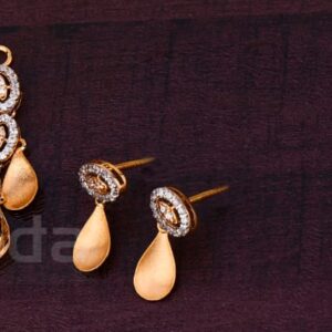 750 Rose Gold Ladies Stylish Necklace set RN386