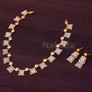 750 Rose Gold Ladies Exclusive Necklace set RN383