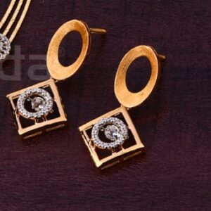 750 Rose Gold Ladies Designer Necklace set RN382