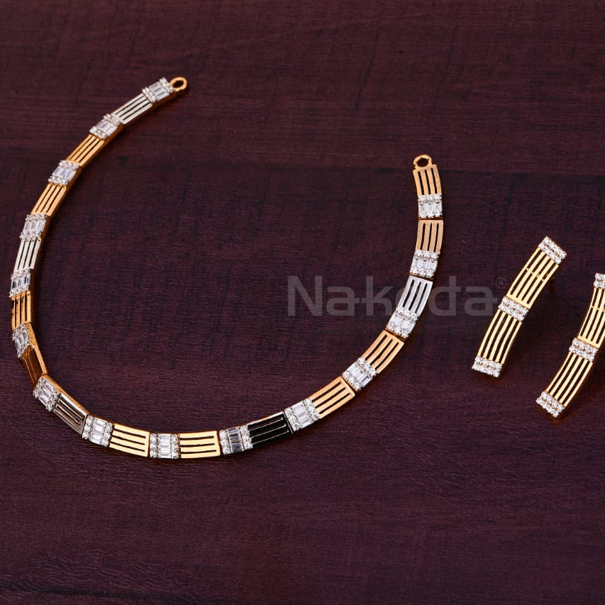 750 Rose Gold Ladies Classic Necklace set RN380