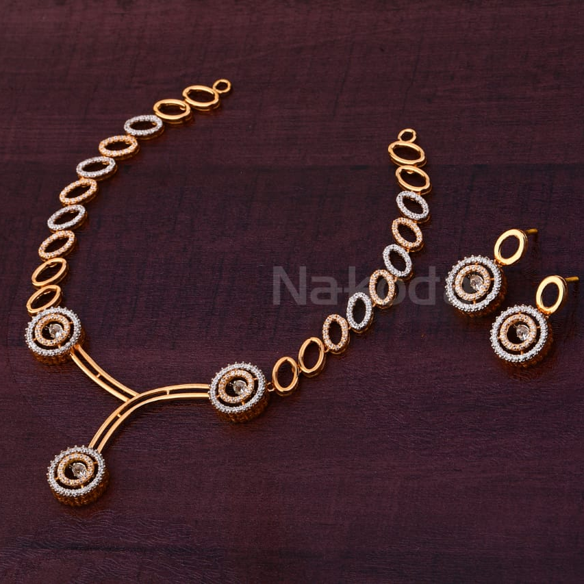 750 Rose Gold Ladies Necklace set RN379