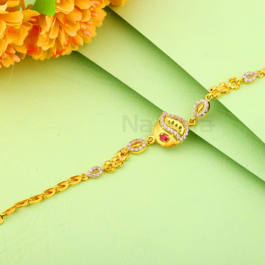 22KT Gold Hallmark Fancy Ladies Bracelet LB521