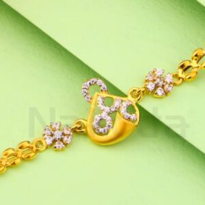 22KT Gold Ladies Delicate Bracelet LB513